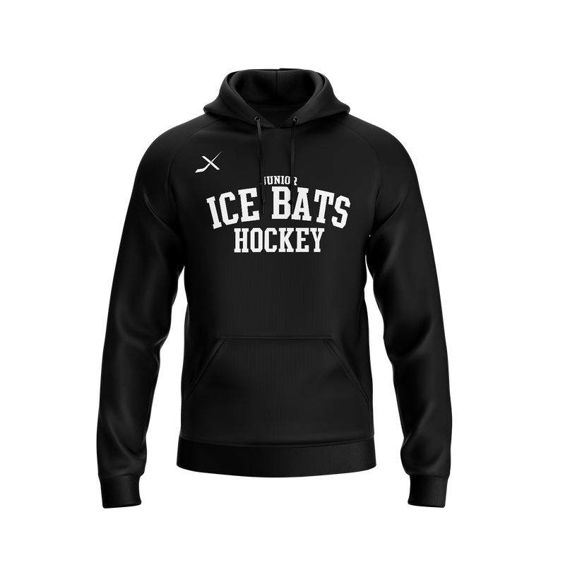 JR AUSTIN ICE BATS - EMBROIDERED HEAVYWEIGHT HOODIE - BLACK