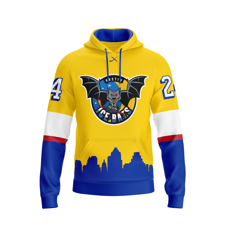 AUSTIN JR ICE BATS HOODIE - YELLOW