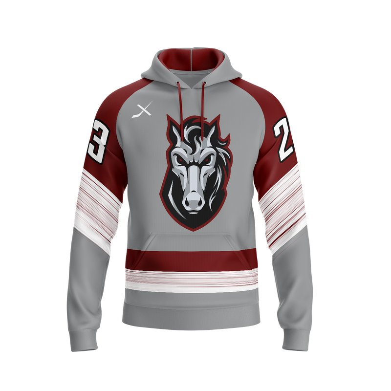 CHATFIELD CHARGERS HOODIE - GREY ALTERNATE