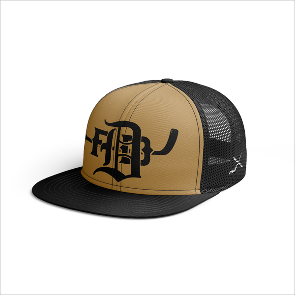 DENVER FIRE DEPT HOCKEY - BLACK/GOLD HAT