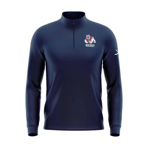 FRESNO STATE QUARTER ZIP- NAVY