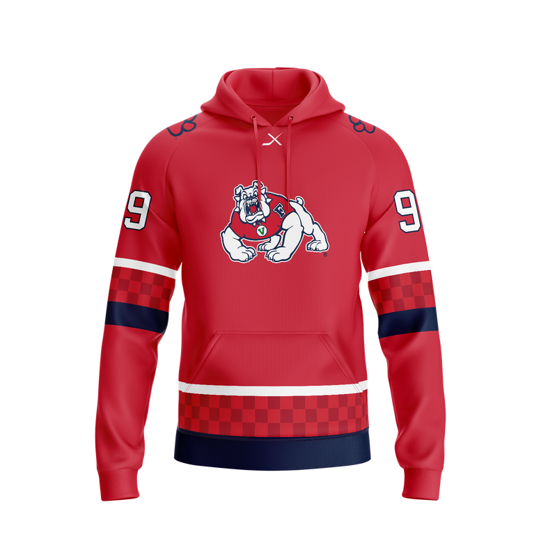 FRESNO STATE JERSEY HOODIE - RED