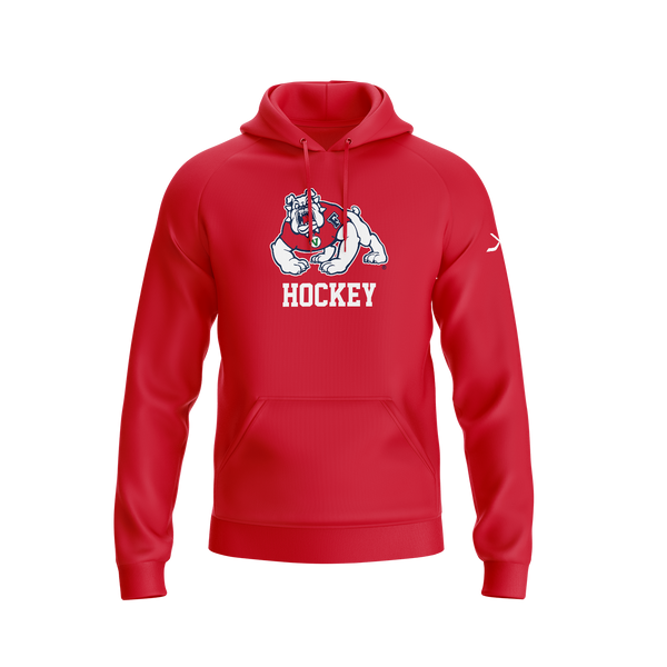 FRESNO STATE- EMBROIDERED HEAVYWEIGHT HOODIE-RED