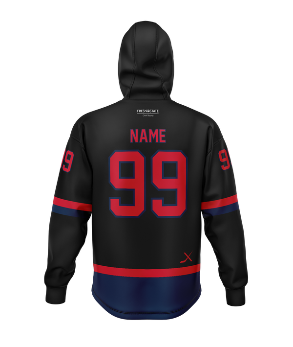 FRESNO STATE JERSEY HOODIE - BLACK