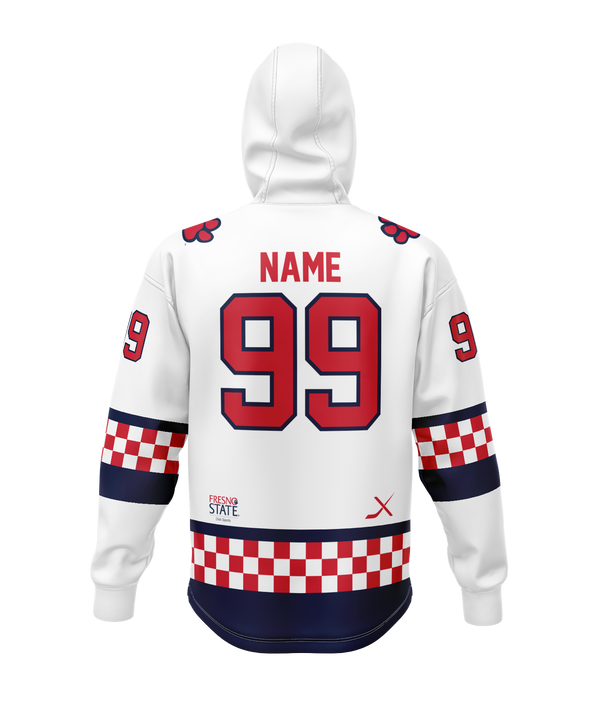 FRESNO STATE JERSEY HOODIE - WHITE