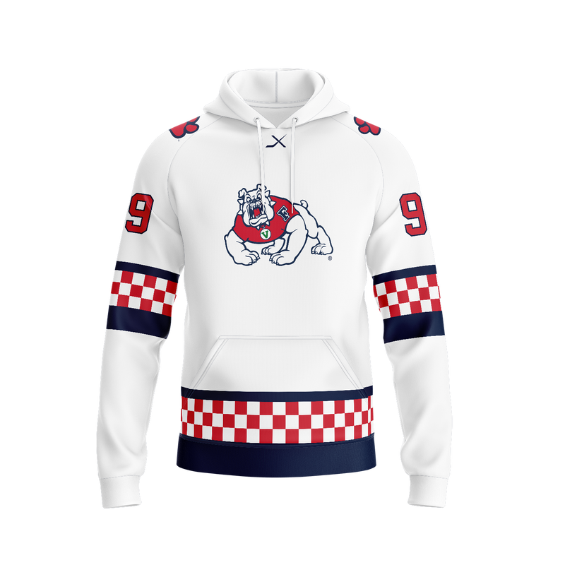 FRESNO STATE JERSEY HOODIE - WHITE