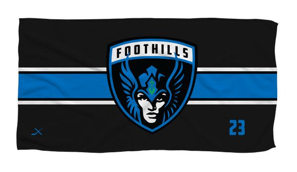 FOOTHILLS FLYERS GIRLS CUSTOM SHOWER TOWEL