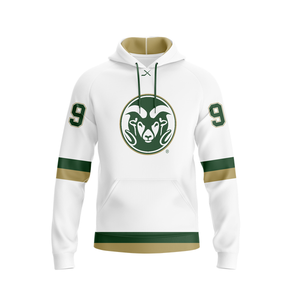 COLORADO STATE JERSEY HOODIE -WHITE