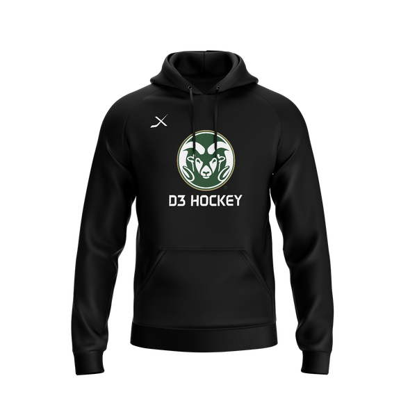 COLORADO STATE  EMBROIDERD HOODIE-BLACK