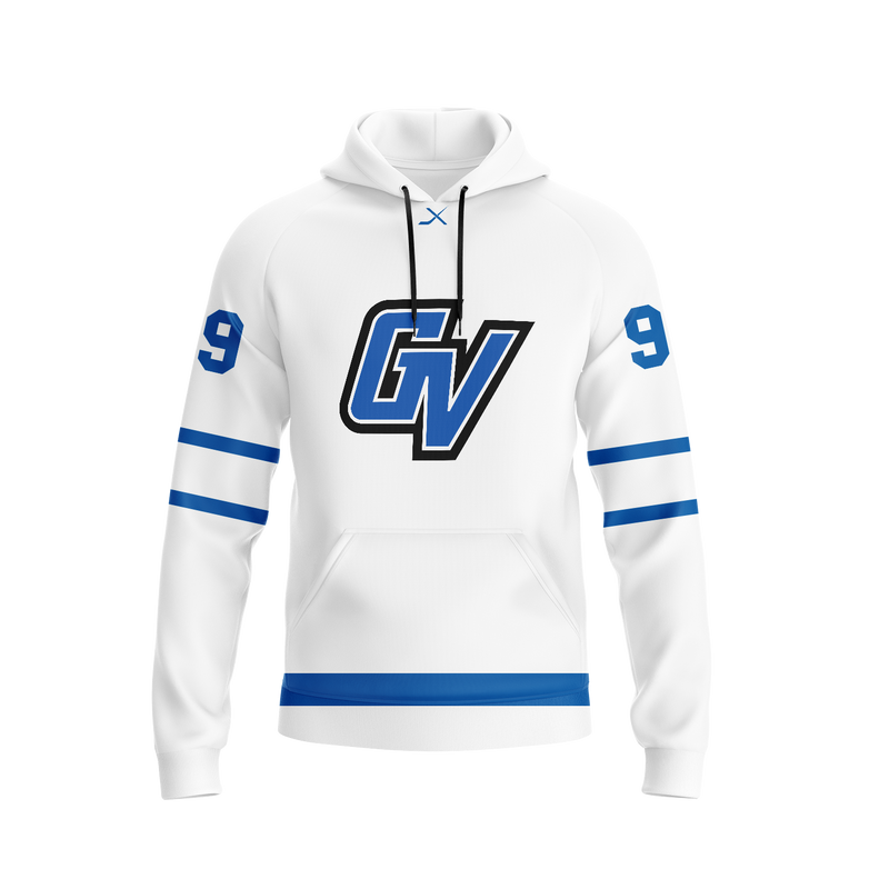 GVSU JERSEY HOODIE -WHITE