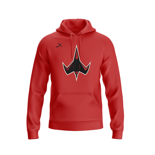 JETS EMBROIDERD HOODIE-RED