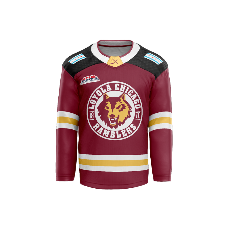LOYOLA CHICAGO AUTHENTIC GAME JERSEY - MAROON