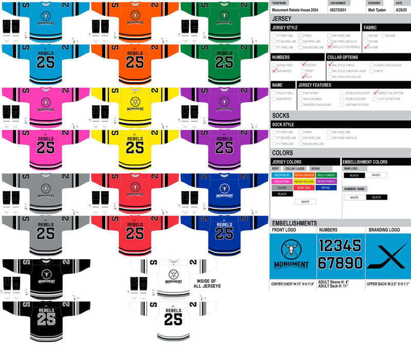 MONUMENT REBELS - DEV PLAYER PACKAGE - 2025-26