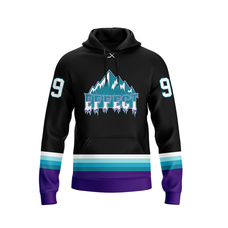 SALT LAKE EFFECT JERSEY HOODIE -BLACK