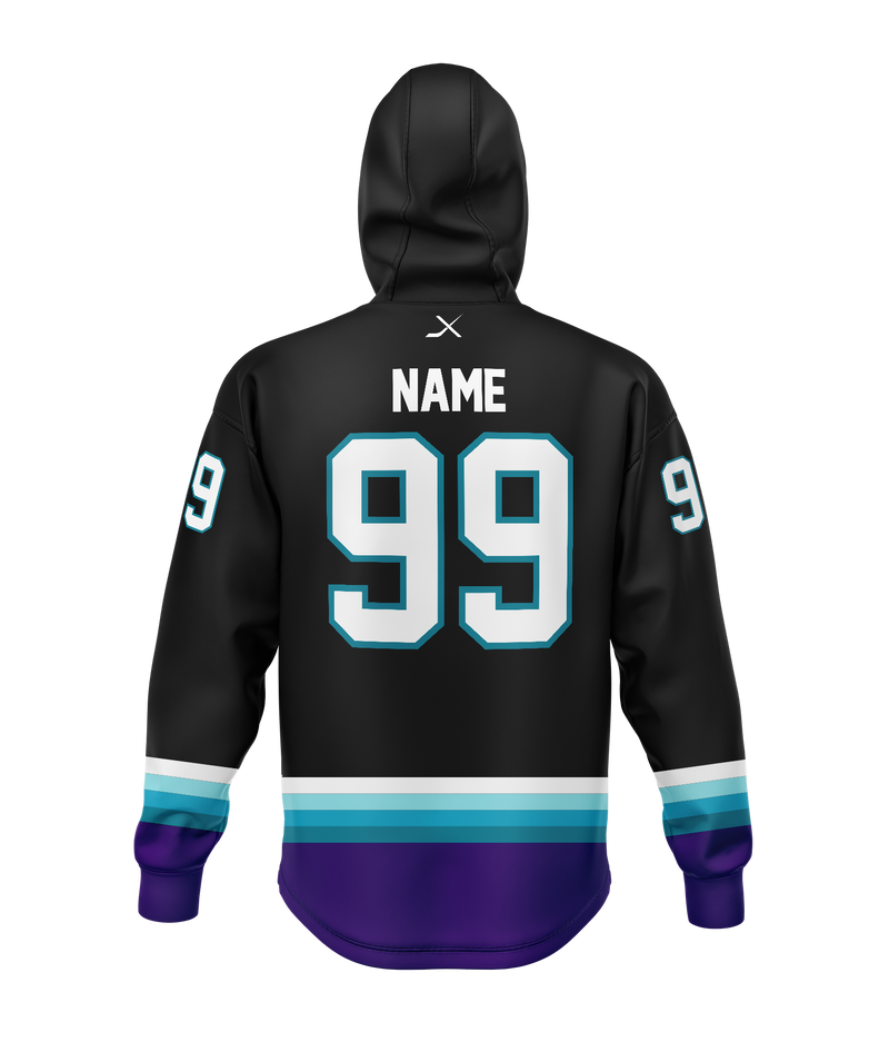 SALT LAKE EFFECT JERSEY HOODIE -BLACK
