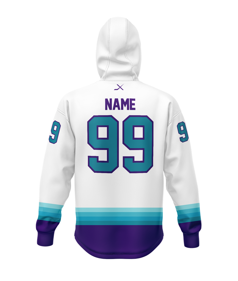 SALT LAKE EFFECT JERSEY HOODIE -WHITE