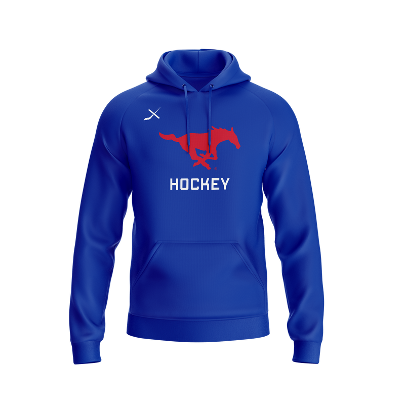 SMU - EMBROIDERED HEAVYWEIGHT HOODIE- BLUE