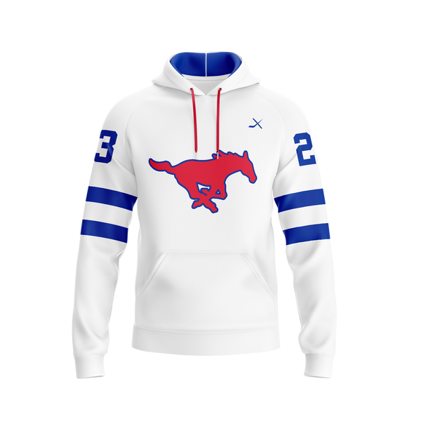SMU HOCKEY CLUB HOODIE - WHITE
