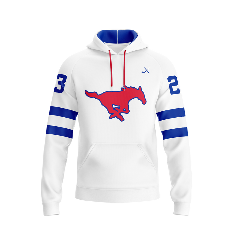 SMU HOCKEY CLUB HOODIE - WHITE