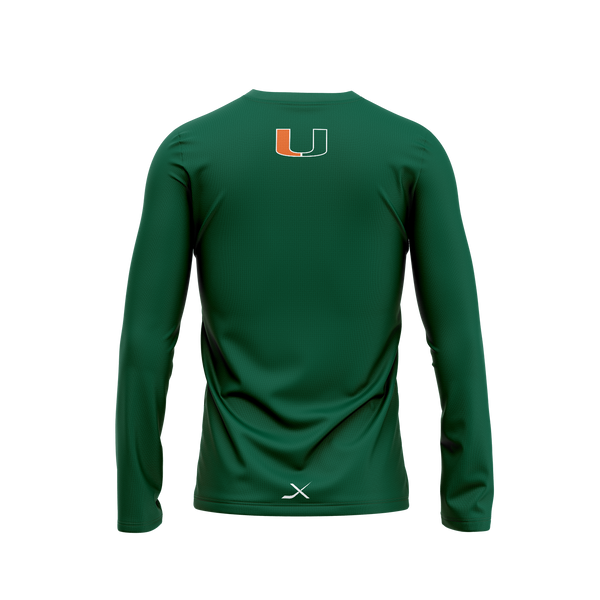 MIAMI DRYLAND LONG SLEEVE SHIRT-GREEN