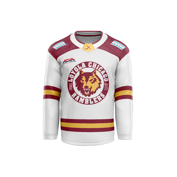LOYOLA CHICAGO REPLICA GAME JERSEY - WHITE