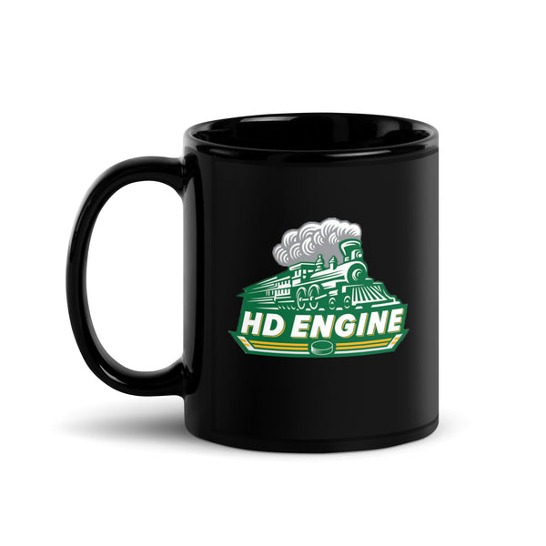 HD ENGINE Black Glossy Mug