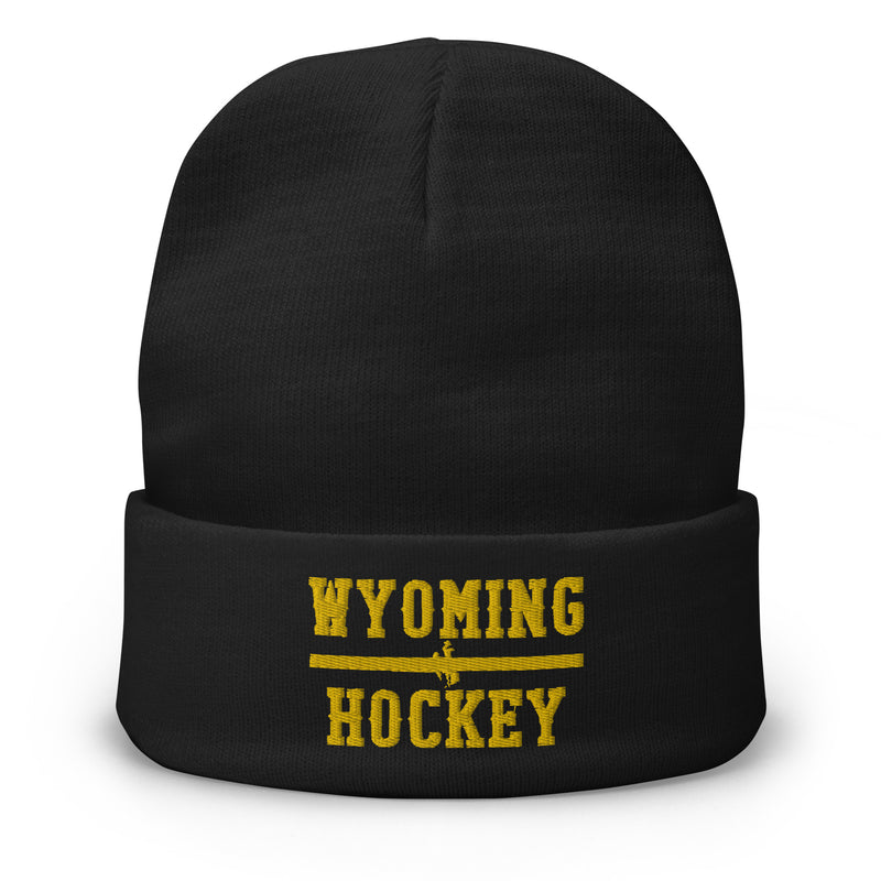 WYOMING Embroidered Beanie