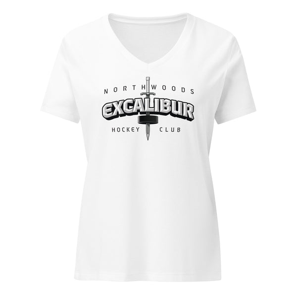 EXCALIBUR Women’s relaxed v-neck t-shirt