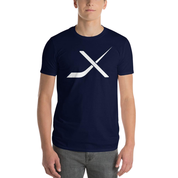 X JERSEYS "X" SUPER SOFT HEATHER COTTON T-SHIRT